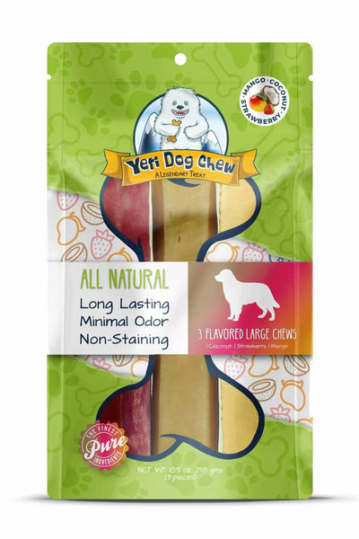 Yeti Dog Chew Flavorful Chews Large Natural Yak & Cow Milk