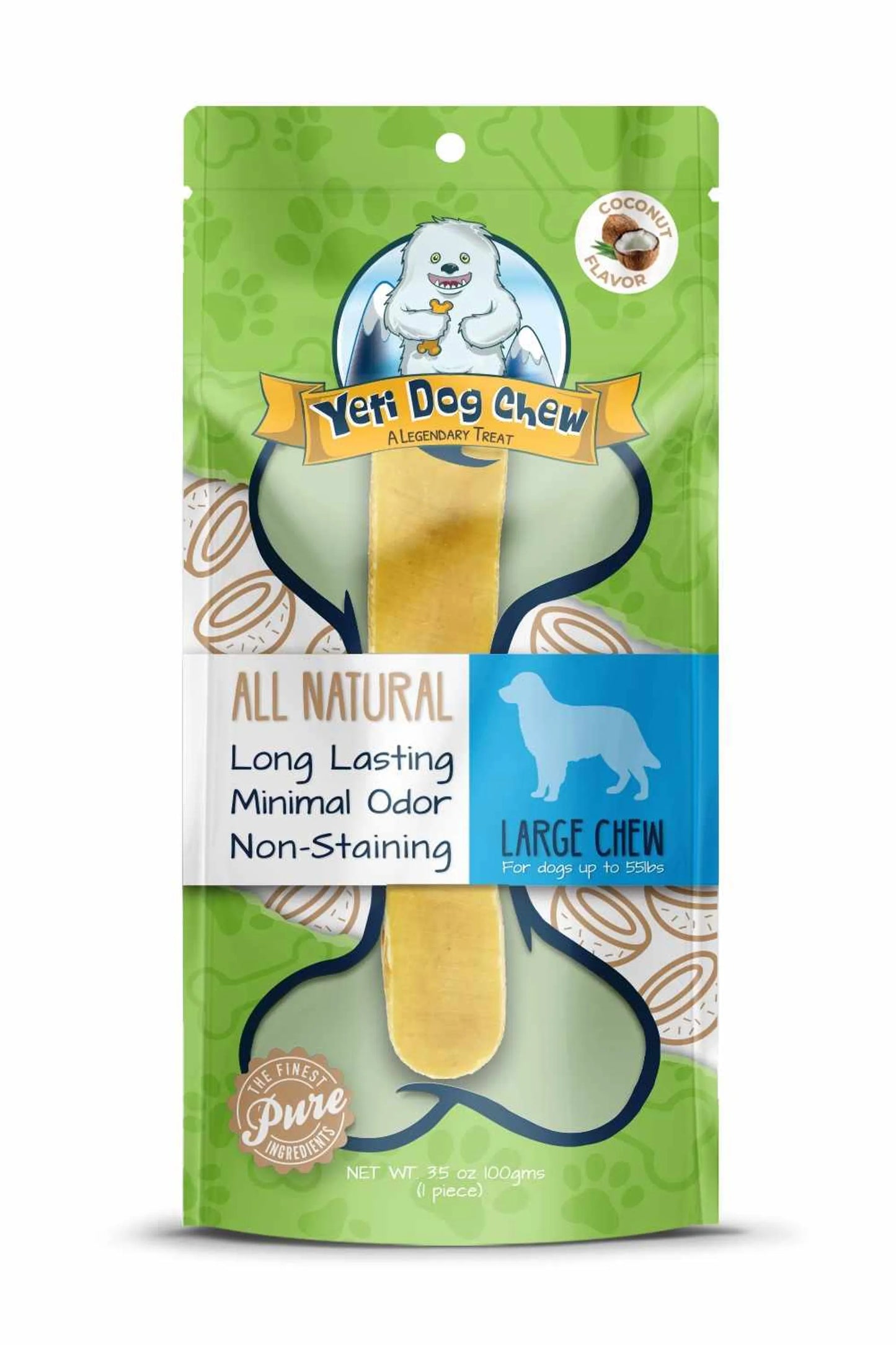 Yeti Dog Chew All-Natural Treat Large Size