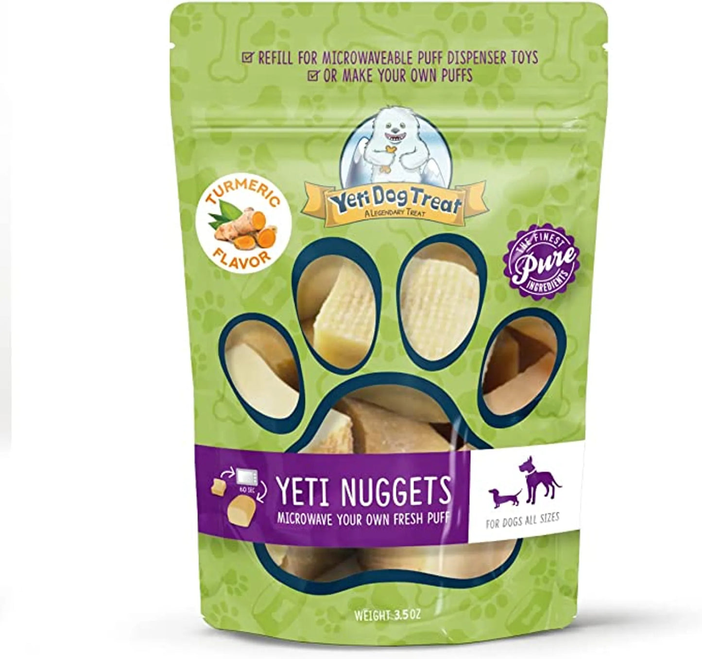 Yeti Dog Nuggets Turmeric Flavored 6 pieces 3.5oz - Your Pet Connection