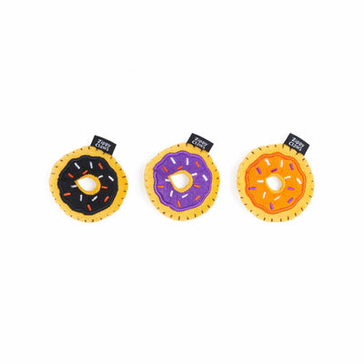 ZippyClaws Halloween Mini Donutz Cat Toy 3pk - Your Pet Connection