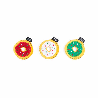 ZippyClaws Holiday Mini Donutz Cat Toy 3pk - Your Pet Connection