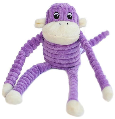 ZippyPaws Spencer Crinkle Monkey Purple Small - Your Pet Connection
