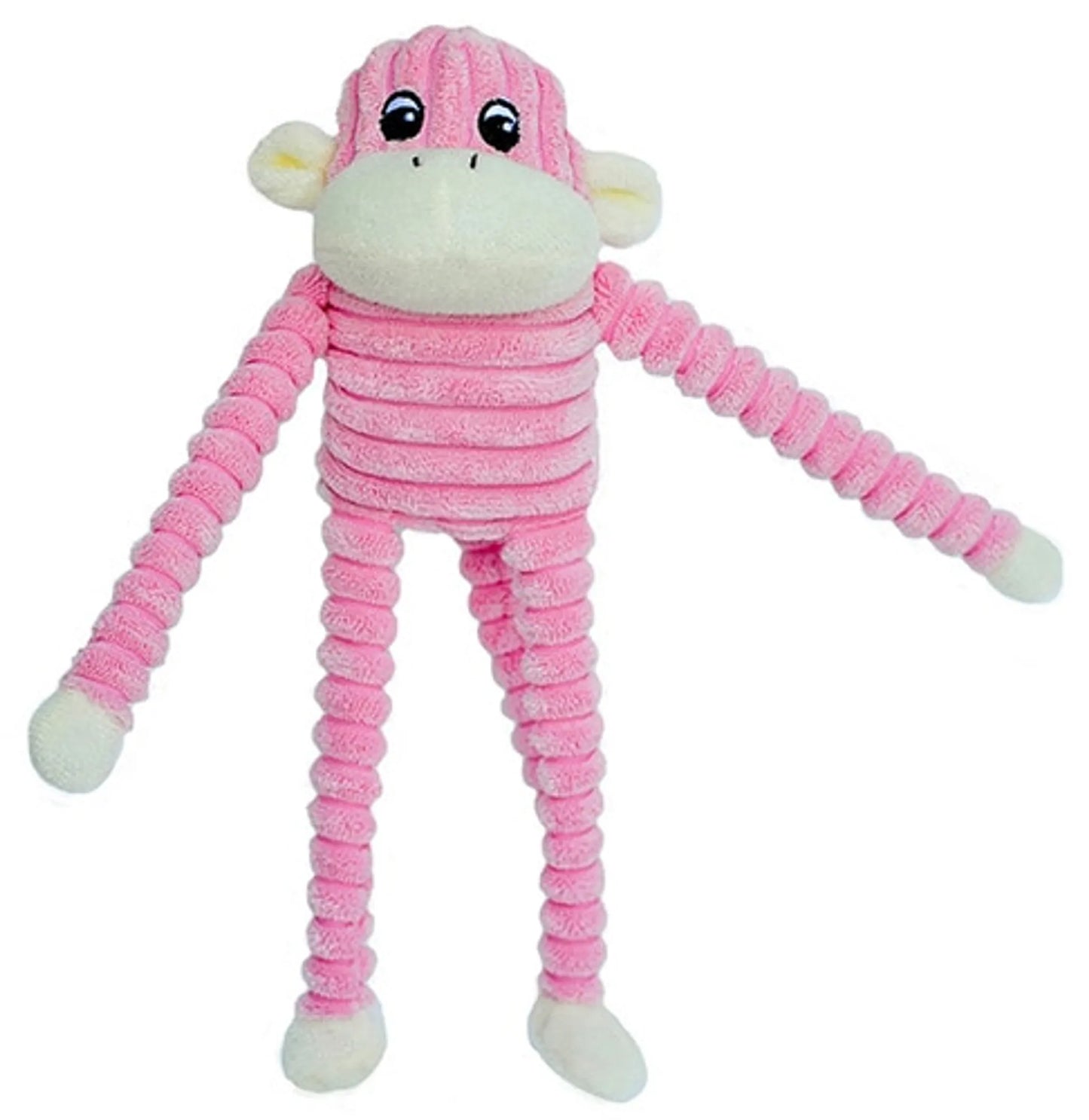 ZippyPaws Spencer Crinkle Monkey Pink Small - Your Pet Connection