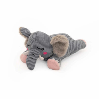 ZippyPaws Snooziez with Shhhqueaker - Elephant - Your Pet Connection