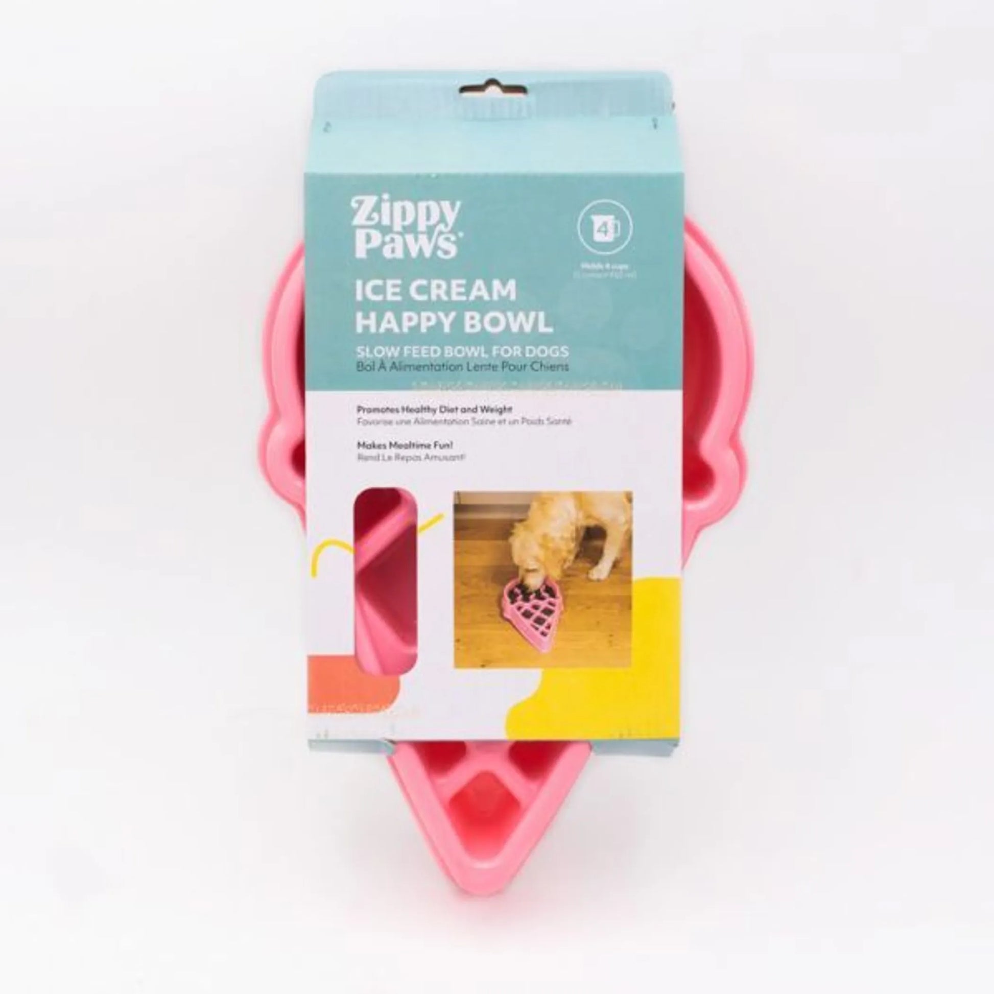 ZippyPaws Happy Bowls - Ice Cream - Your Pet Connection