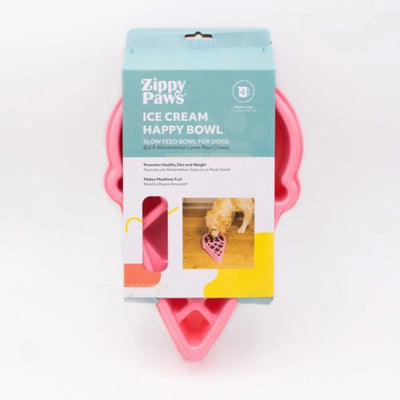 ZippyPaws Happy Bowls - Ice Cream - Your Pet Connection