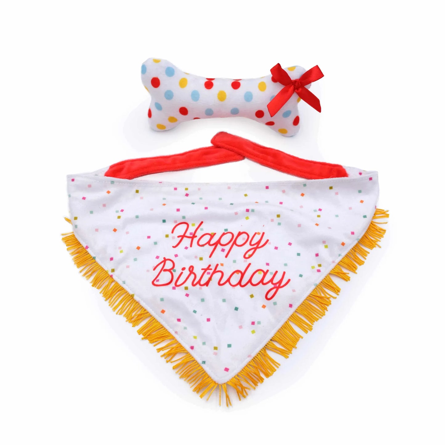 ZippyPaws Birthday Bandana and Bone 2-Pack - Your Pet Connection