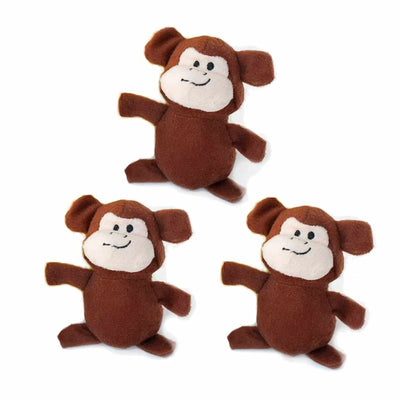 ZippyPaws Miniz 3 Pack- Monkeys - Your Pet Connection