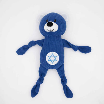 ZippyPaws Hanukkah Corduroy Cuddlerz Bear Plush Dog Toy - Your Pet Connection
