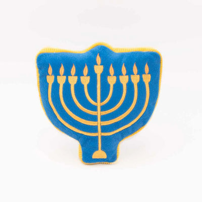 ZippyPaws Hanukkah Squeakie Pattiez Menorah Plush Dog Toy - Your Pet Connection
