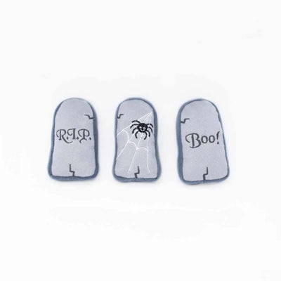 ZippyPaws Halloween Miniz 3Pack Tombstones - Your Pet Connection