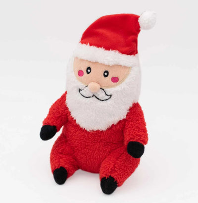ZippyPaws Holiday Cheeky Chumz Santa Plush Dog Toy - Your Pet Connection