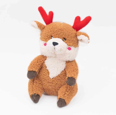 ZippyPaws Holiday Cheeky Chumz Reindeer Plush Dog Toy - Your Pet Connection