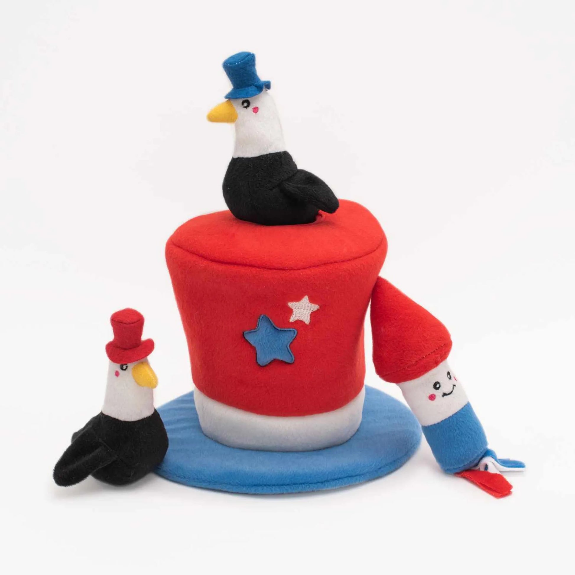 ZippyPaws Zippy Burrow - Americana Top Hat - Your Pet Connection