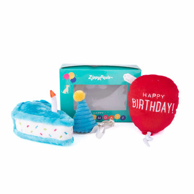 ZippyPaws Perfect Birthday Plush Set for Pets