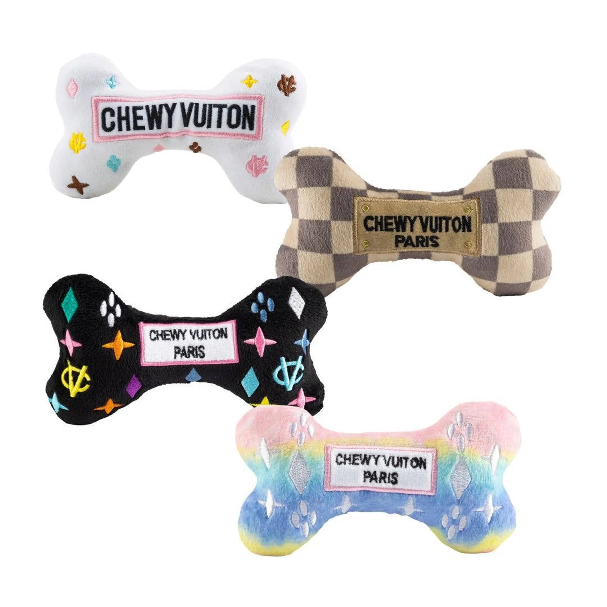 Chewy Vuiton Bones Sampler Dog Toy - Your Pet Connection
