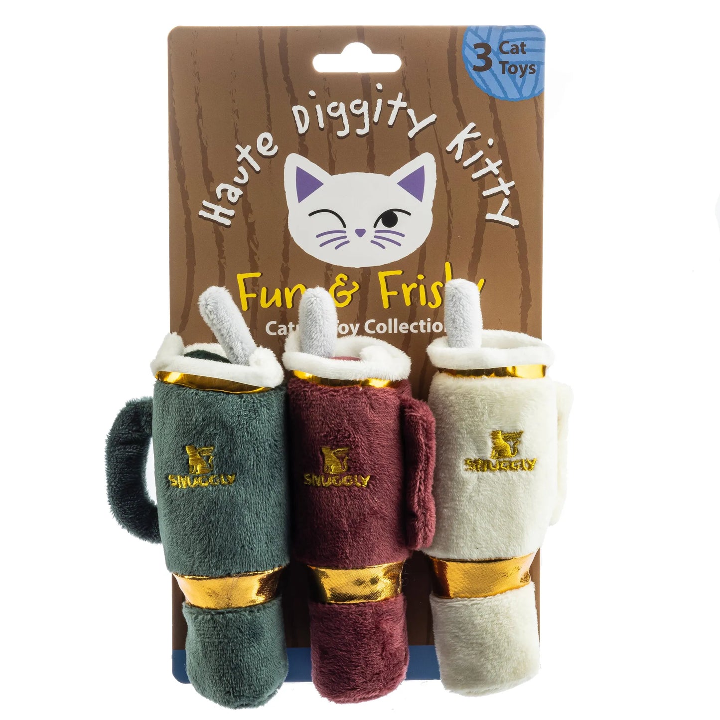 Snuggly Cup Stocking Stuffers Christmas Cat Nip Toys - Your Pet Connection