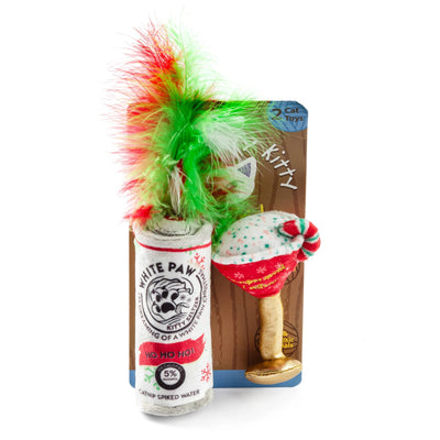 White Paw & Cattini Stocking Stuffers Christmas Catnip Toys - Your Pet Connection