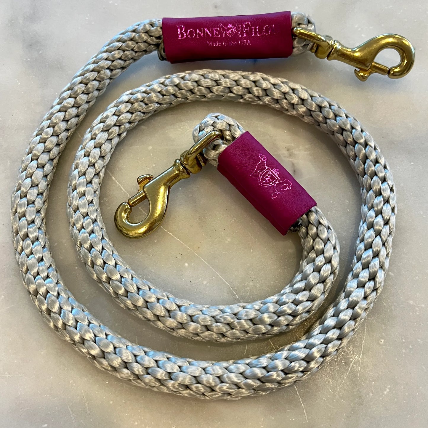 Bonne et Filou Luxury Rope Dog Leash 5ft