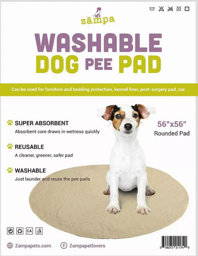 Zampa Pets Quality Whelp Round, Circular Shape Reusable Dog Pee Pads - Your Pet Connection
