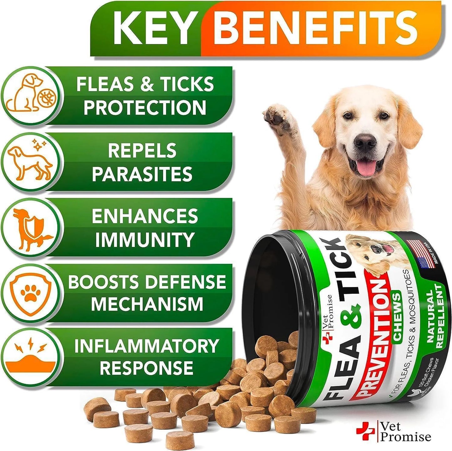 Brand in process Safe Flea and Tick Chews