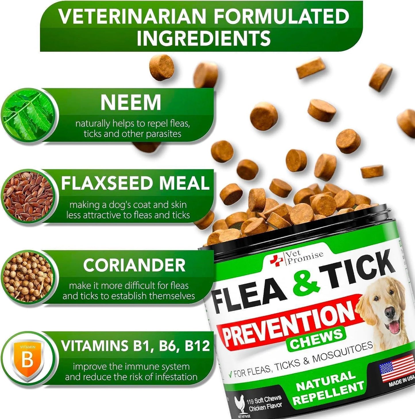 Flea and Tick Prevention for Dogs Chews Natural Dog - Your Pet Connection