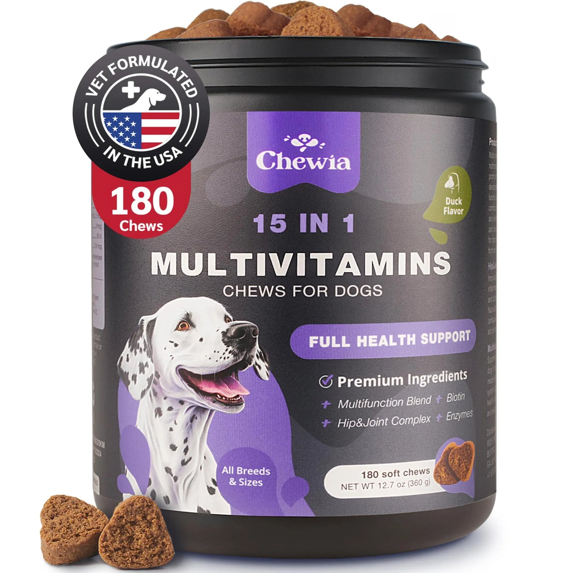 Dog Vitamins 15 in 1 Dog Multivitamin Chews - Your Pet Connection