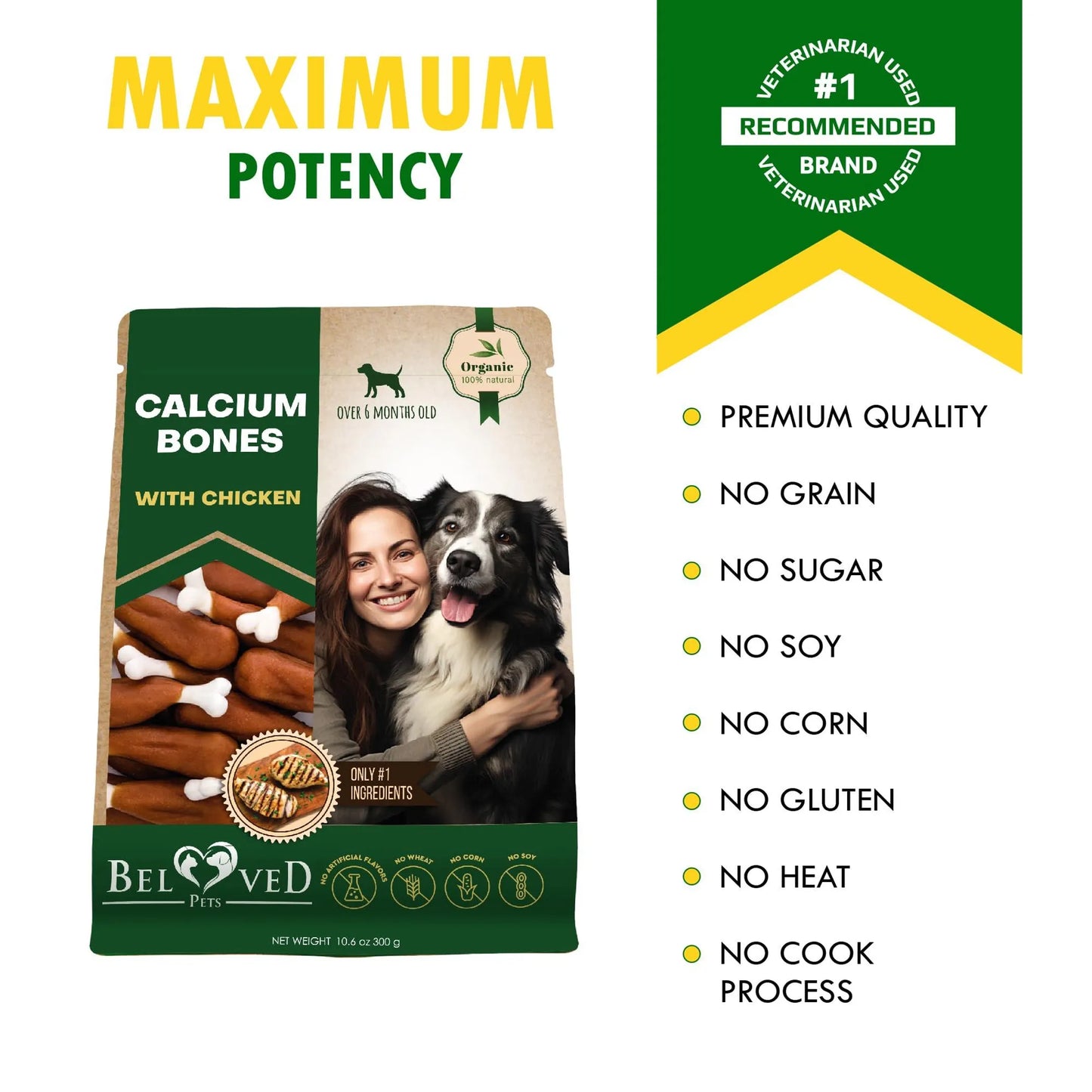 Beloved Pets Natural Chewy Chicken Bones 150g