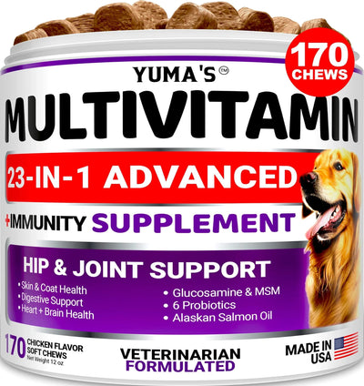 Yuma'S 23-in-1 Dog Multivitamin 170 Chews