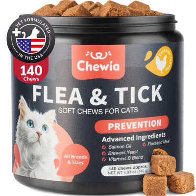 Chewia Flea Chewables for Cats - 140ct