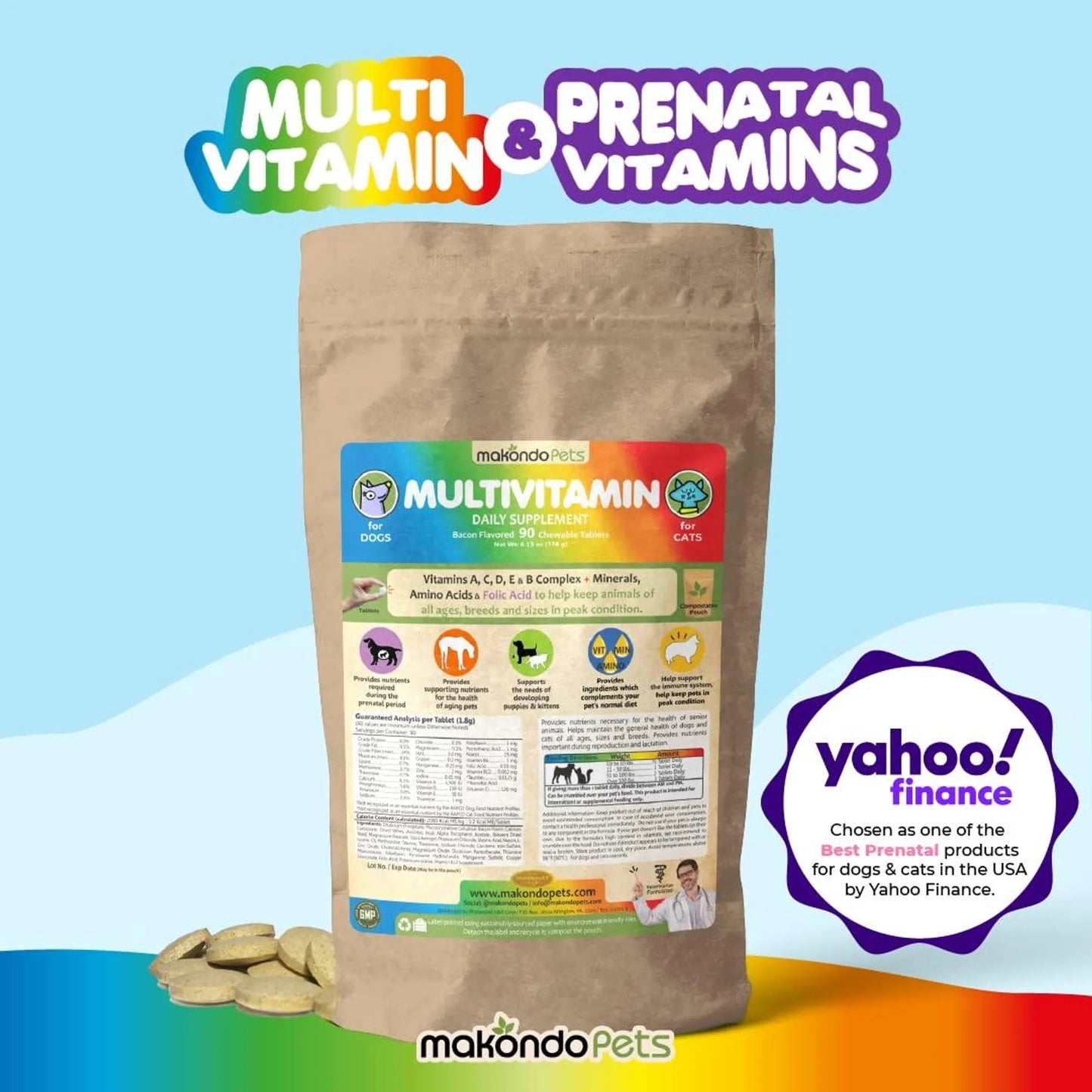 Makondo Pets Multivitamin Chews 450g