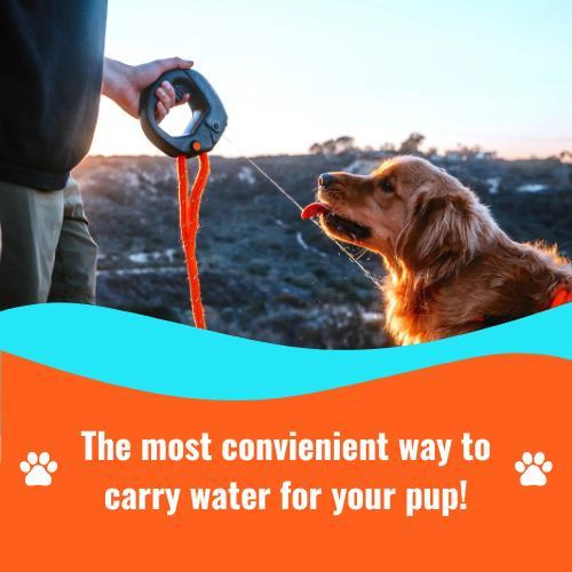 Dog Water Bottle with Flip Open Cup - Your Pet Connection