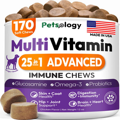 Petsology 25-In-1 Dog Multivitamin Tablets 200g