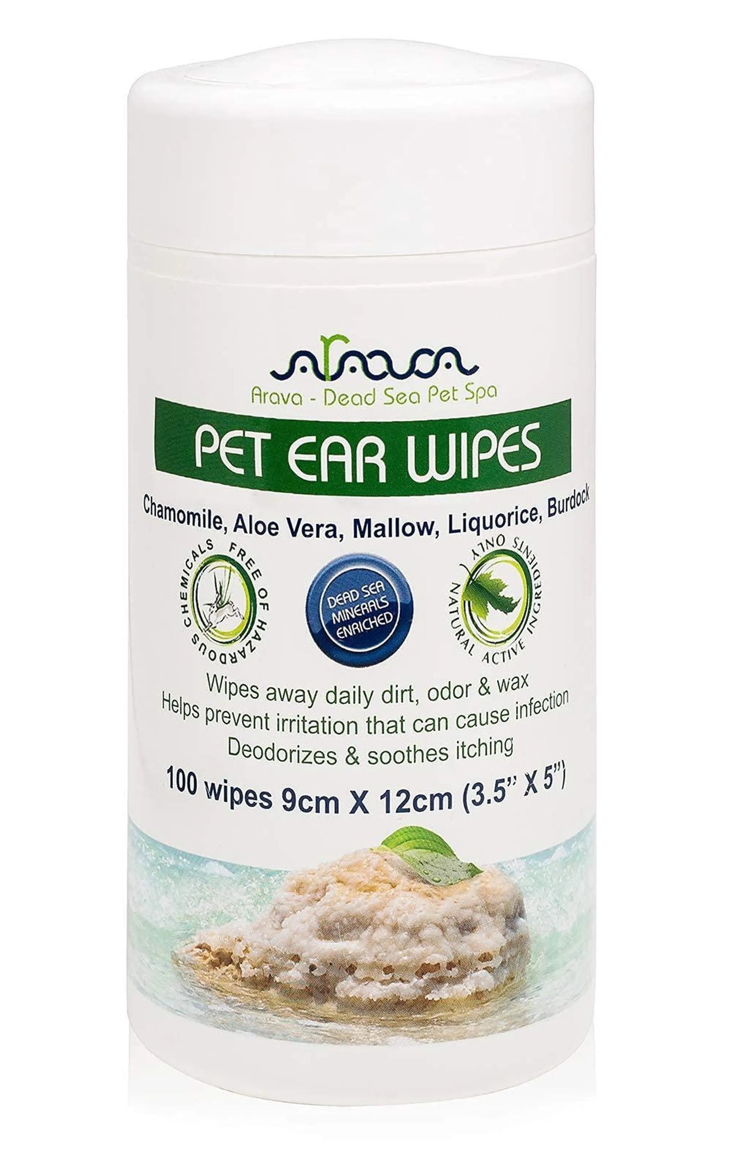 Arava - Dead Sea Pet Spa Natural Puppy Wipes 50 Pack