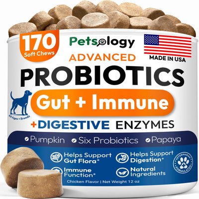 Petsology Probiotic Digestive Support Chews 5oz