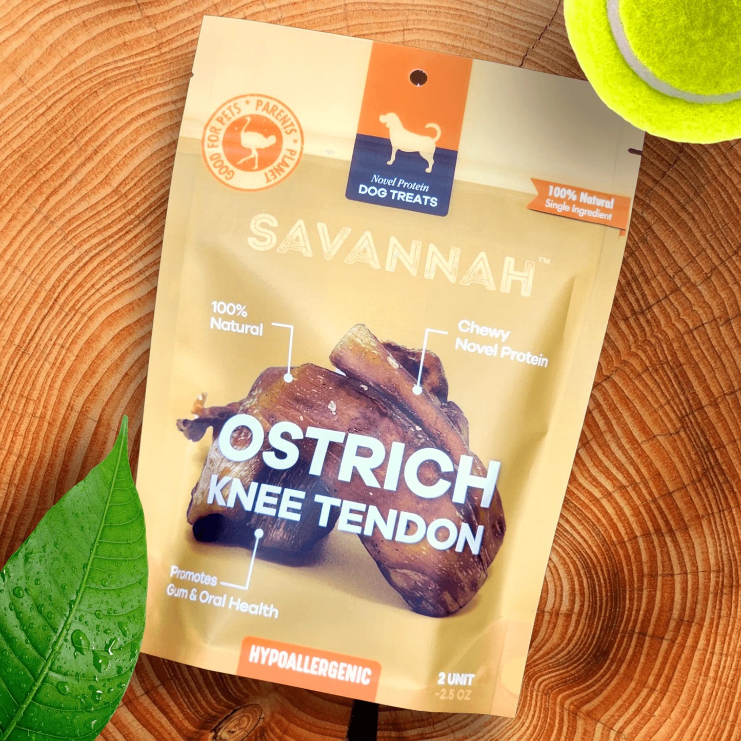 Savannah Pet Food Ostrich Chew Treats Medium