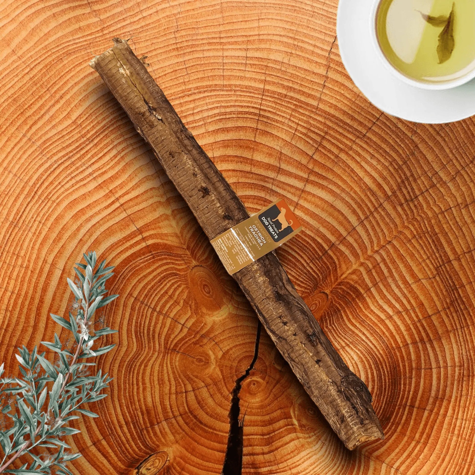 Crunchy Ostrich Trachea Whole. Light-weight, Natural Dog Chew Treat by Savannah Pet Food - Your Pet Connection