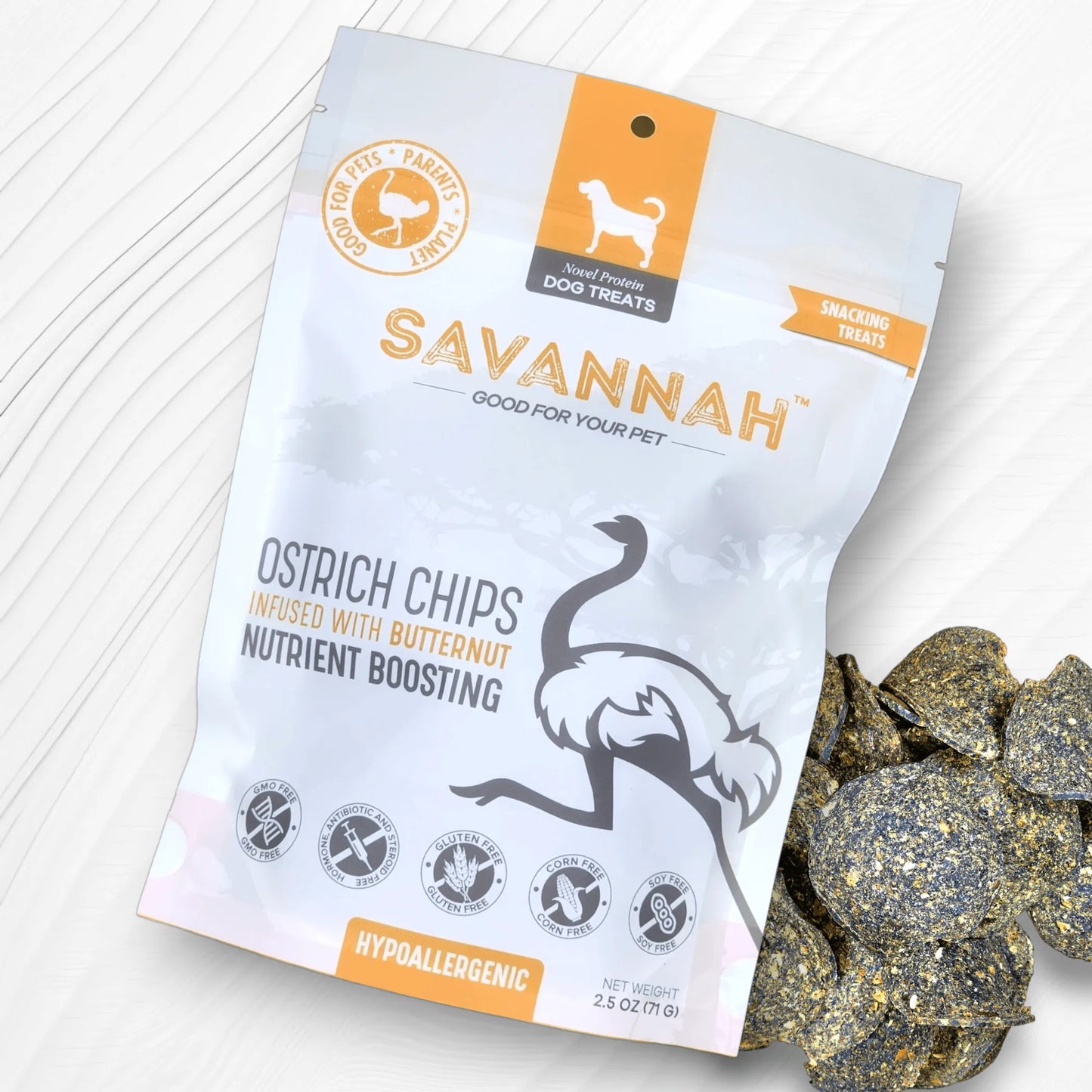 Savannah Pet Food Exotic Ostrich Delights 150g