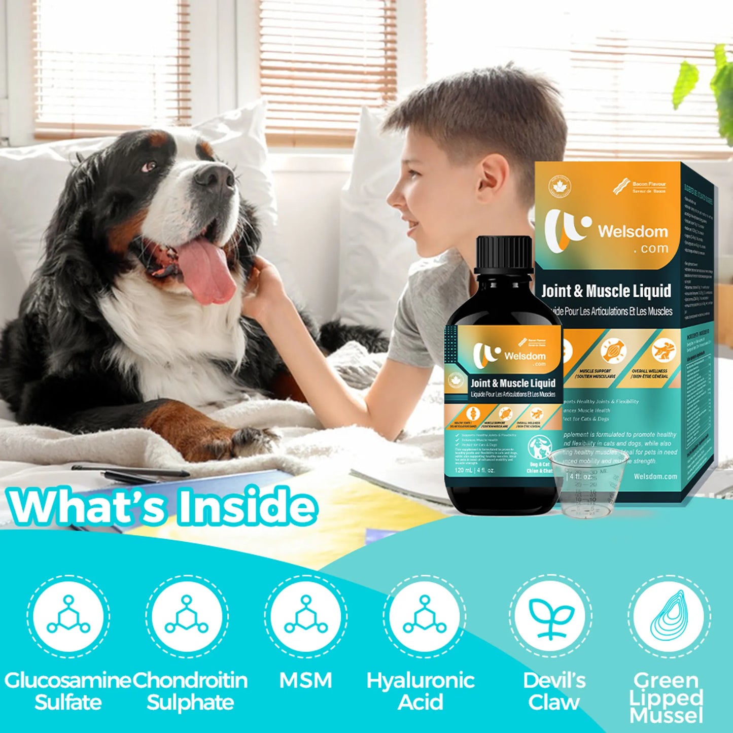 Welsdom Joint & Muscle Support Liquid Supplement