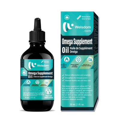 Welsdom Omega Supplement Oil for Cats and Dogs