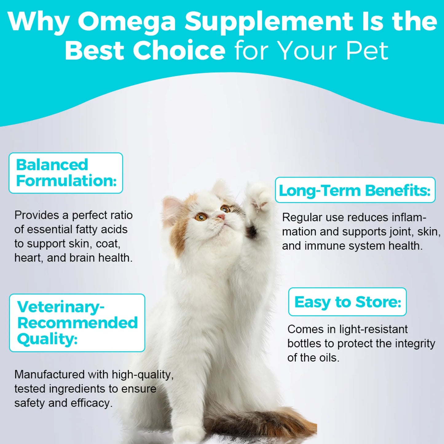 Welsdom Omega Supplement Oil for Cats and Dogs