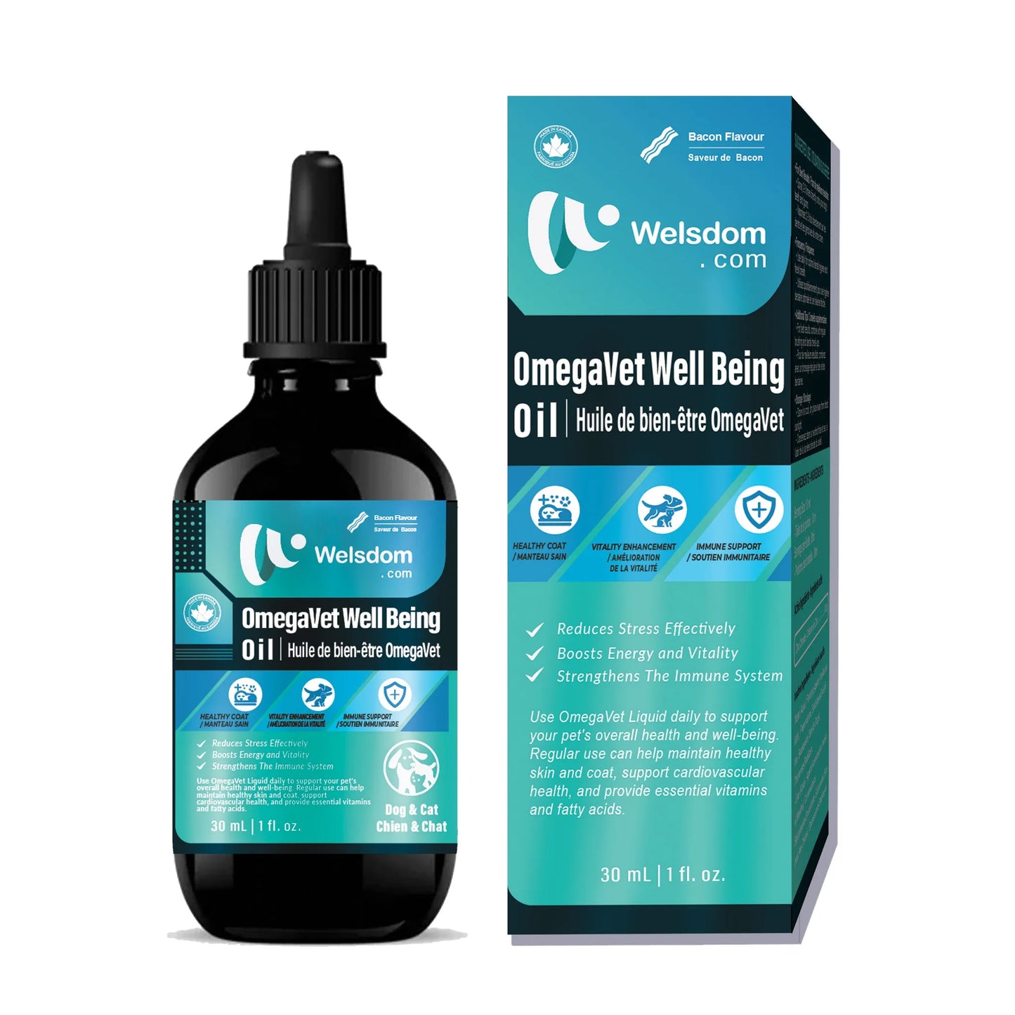 Welsdom OmegaVet Liquid Pet Supplement