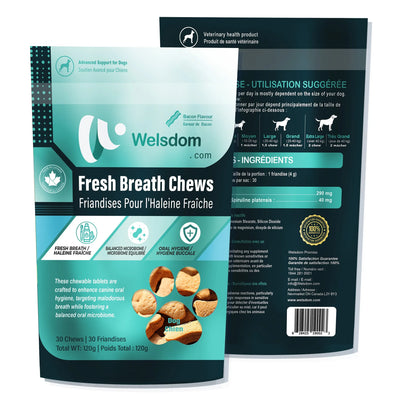 Welsdom Fresh Breath Chews for Dogs 100g