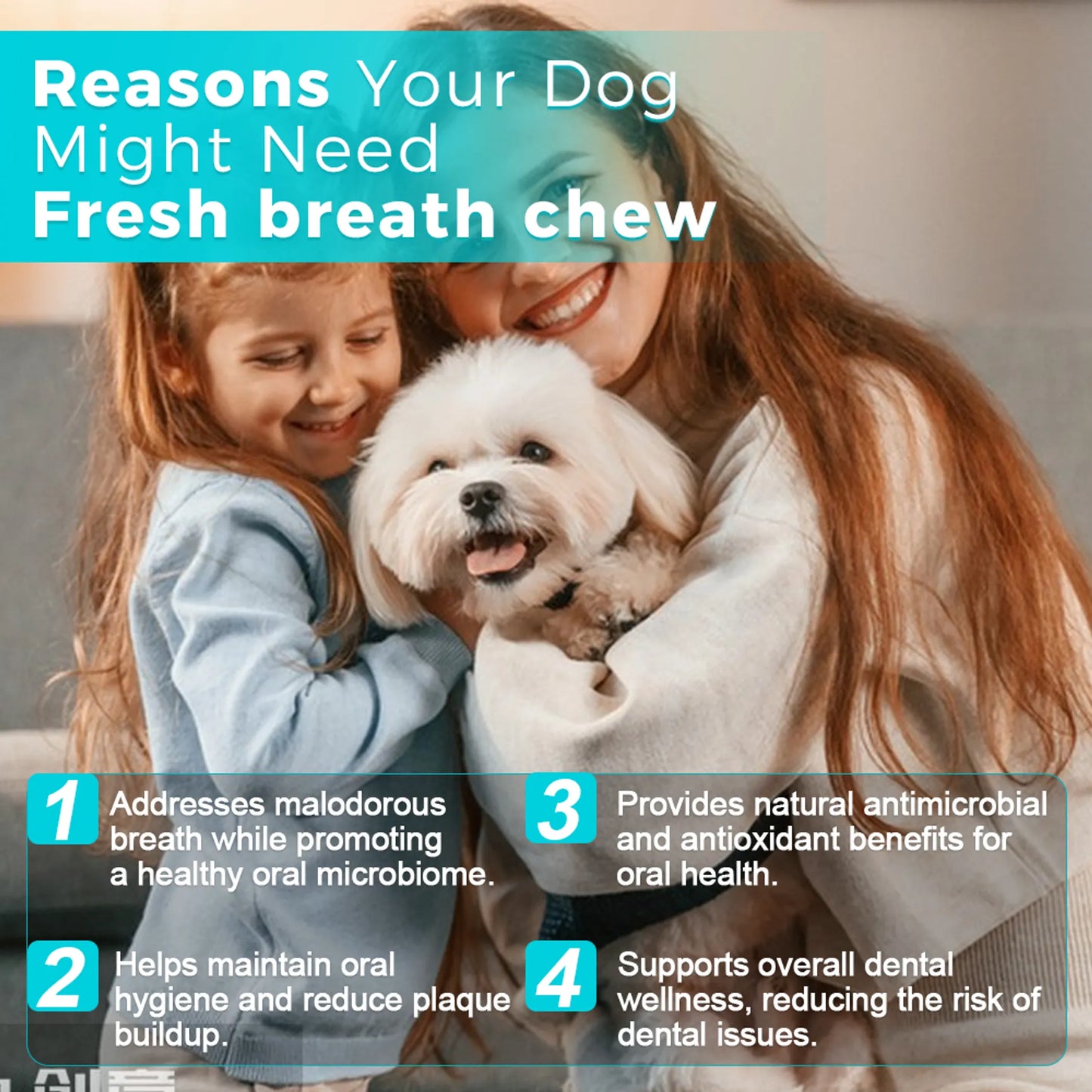 Welsdom Fresh Breath Chews for Dogs 100g