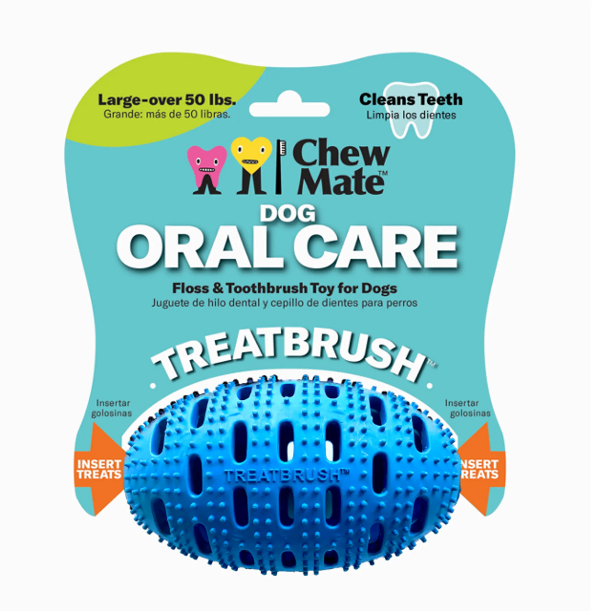 Natural Rubber Football Oral Care Toy - Your Pet Connection