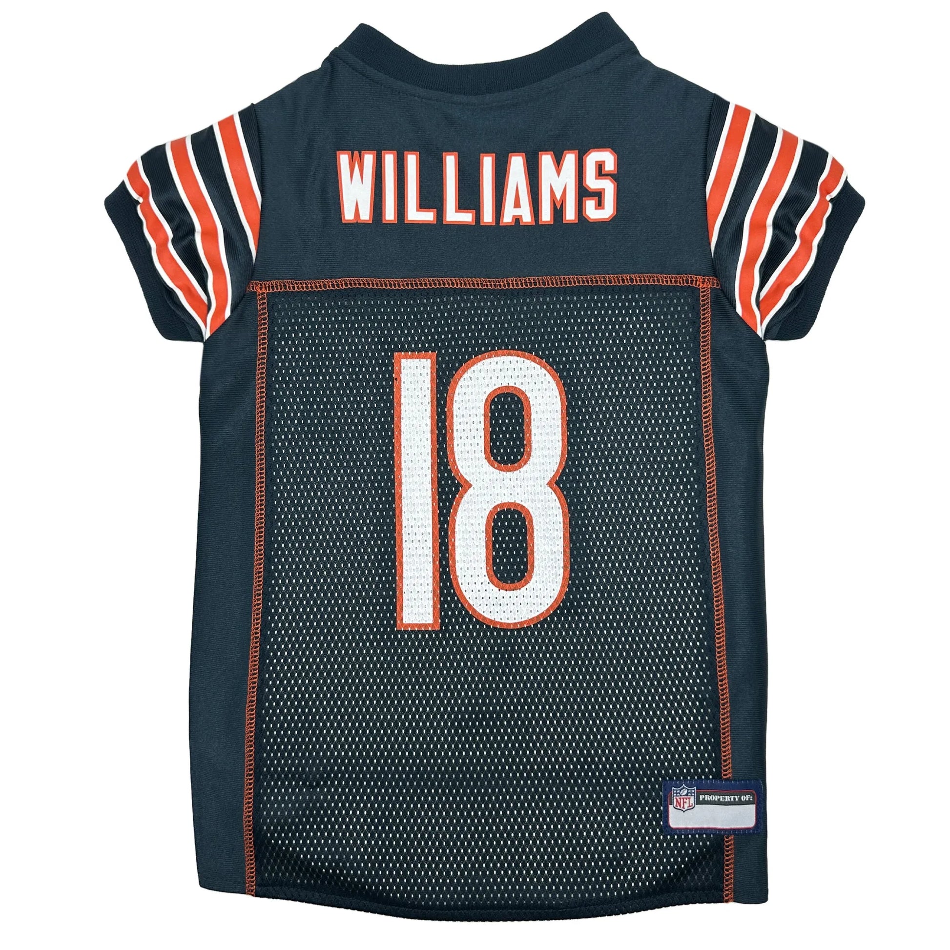 Caleb Williams Pet Striped Jersey (CHI) - Your Pet Connection