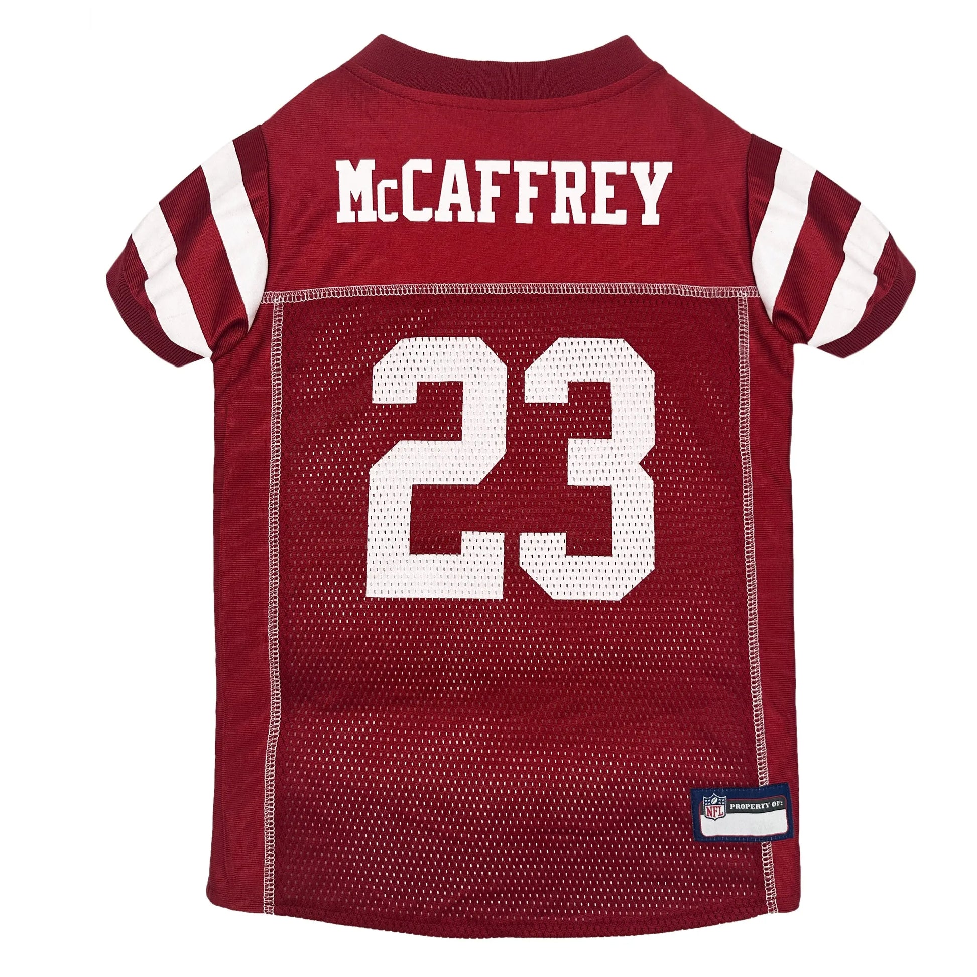 Christian Mccaffrey Pet Striped Jersey (San) - Your Pet Connection