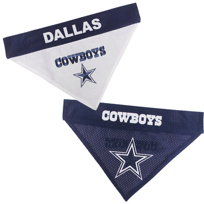 Dallas Cowboys Reversible Dog Bandana - Small/Medium by Pets First