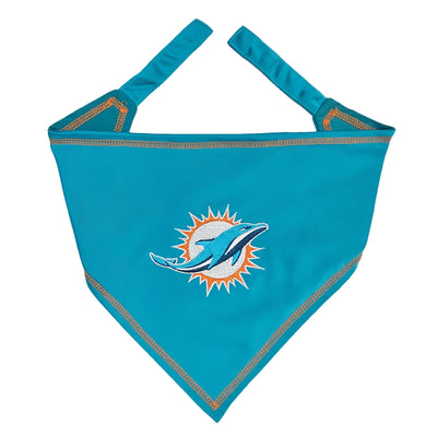 Miami Dolphins Tie Around Bandana - Your Pet Connection