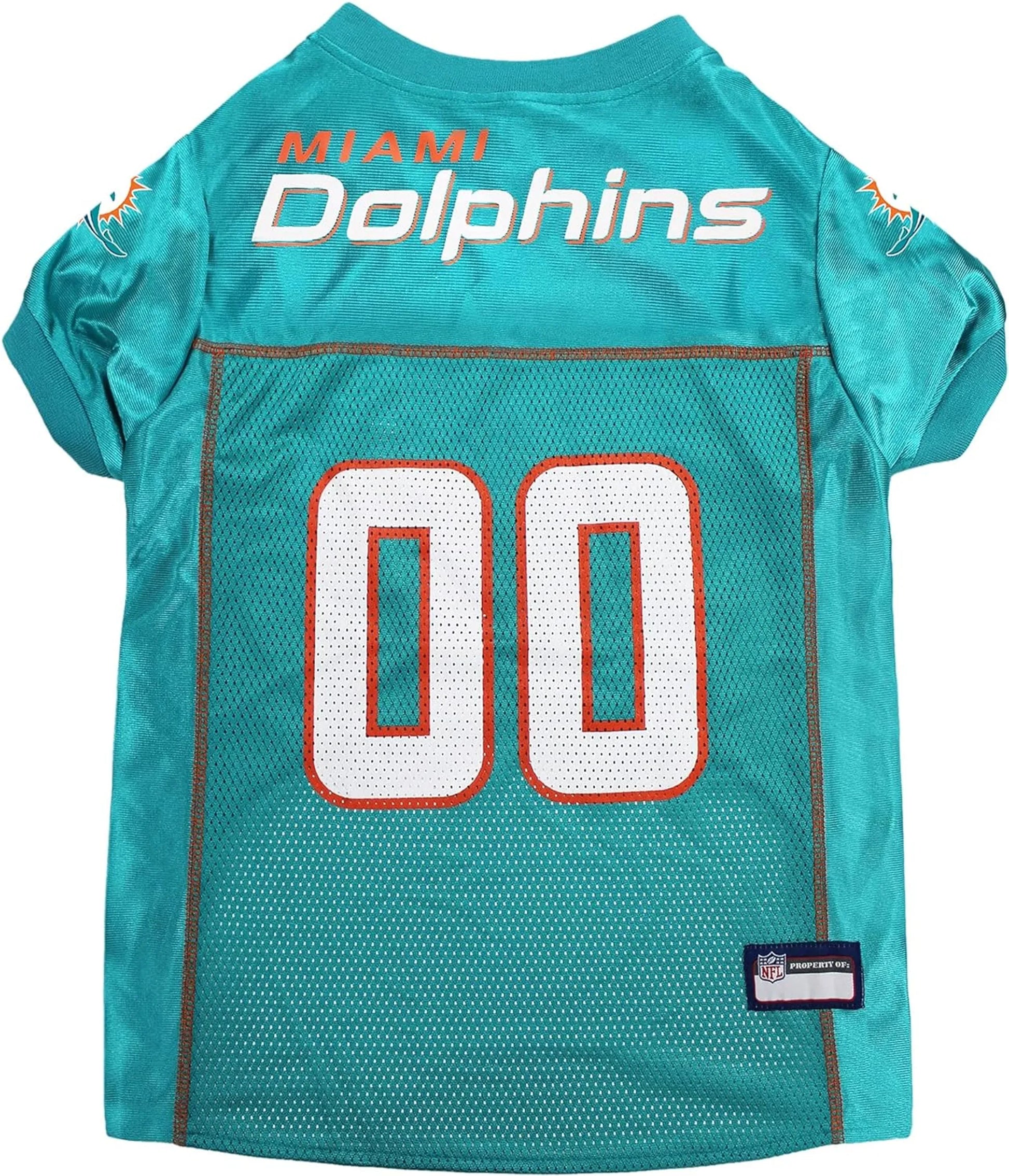 Miami Dolphins Pet Striped Jersey - Your Pet Connection